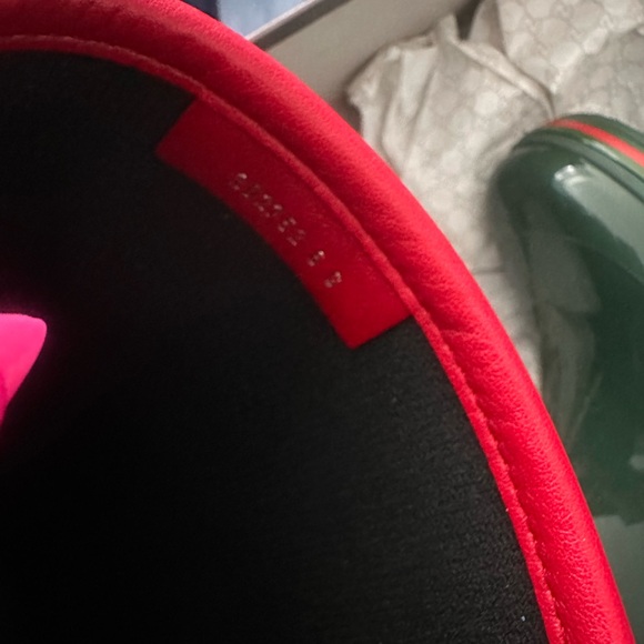 Gucci rain boots never worn! Been in back of closet collecting dust! - Picture 2 of 7